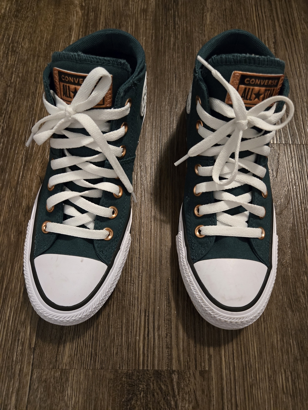 Converse All Star High Top Sneakers in Dark Green